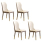 Scandinavian Style Upholstered Armless Dining Chairs Wingback Side Chair for Home Beige 4 Piece Set Brass Gold Clearhalo ' kitchen&dining_furn' 'Dining Chairs' 'Dining Tables & Seating' 'dining_chair' 'furn' 'furn_dining_chair' 'Furniture' 'furniture_dining_chair' 'Kitchen & Dining Furniture' 'kitchen' 3826703