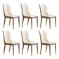 Scandinavian Style Upholstered Armless Dining Chairs Wingback Side Chair for Home Beige 6 Piece Set Brass Gold Clearhalo ' kitchen&dining_furn' 'Dining Chairs' 'Dining Tables & Seating' 'dining_chair' 'furn' 'furn_dining_chair' 'Furniture' 'furniture_dining_chair' 'Kitchen & Dining Furniture' 'kitchen' 3826704