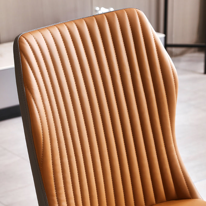 Scandinavian Style Upholstered Armless Dining Chairs Wingback Side Chair for Home Clearhalo ' kitchen&dining_furn' 'Dining Chairs' 'Dining Tables & Seating' 'dining_chair' 'furn' 'furn_dining_chair' 'Furniture' 'furniture_dining_chair' 'Kitchen & Dining Furniture' 'kitchen' 3826705