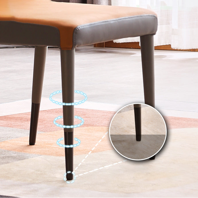 Scandinavian Style Upholstered Armless Dining Chairs Wingback Side Chair for Home Clearhalo ' kitchen&dining_furn' 'Dining Chairs' 'Dining Tables & Seating' 'dining_chair' 'furn' 'furn_dining_chair' 'Furniture' 'furniture_dining_chair' 'Kitchen & Dining Furniture' 'kitchen' 3826710