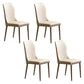 Scandinavian Style Upholstered Armless Dining Chairs Wingback Side Chair for Home Beige 4 Piece Set Black Clearhalo ' kitchen&dining_furn' 'Dining Chairs' 'Dining Tables & Seating' 'dining_chair' 'furn' 'furn_dining_chair' 'Furniture' 'furniture_dining_chair' 'Kitchen & Dining Furniture' 'kitchen' 3826715