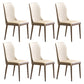 Scandinavian Style Upholstered Armless Dining Chairs Wingback Side Chair for Home Beige 6 Piece Set Black Clearhalo ' kitchen&dining_furn' 'Dining Chairs' 'Dining Tables & Seating' 'dining_chair' 'furn' 'furn_dining_chair' 'Furniture' 'furniture_dining_chair' 'Kitchen & Dining Furniture' 'kitchen' 3826716
