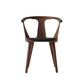 Scandinavian Style Upholstered Side Chair Slat Back Armless Dining Chair Walnut 1 Piece Clearhalo ' kitchen&dining_furn' 'Dining Chairs' 'Dining Tables & Seating' 'dining_chair' 'furn' 'furn_dining_chair' 'Furniture' 'furniture_dining_chair' 'Kitchen & Dining Furniture' 'kitchen' 3826721