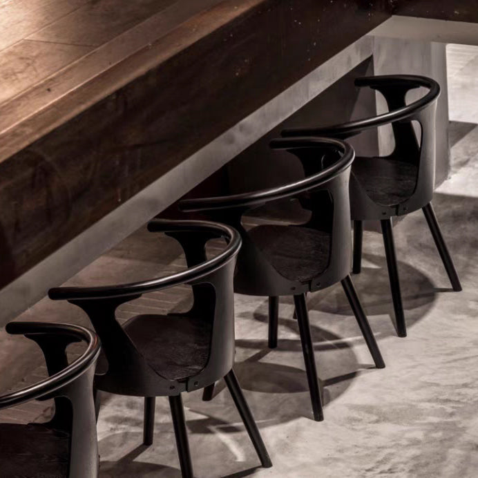 Scandinavian Style Upholstered Side Chair Slat Back Armless Dining Chair Clearhalo ' kitchen&dining_furn' 'Dining Chairs' 'Dining Tables & Seating' 'dining_chair' 'furn' 'furn_dining_chair' 'Furniture' 'furniture_dining_chair' 'Kitchen & Dining Furniture' 'kitchen' 3826724