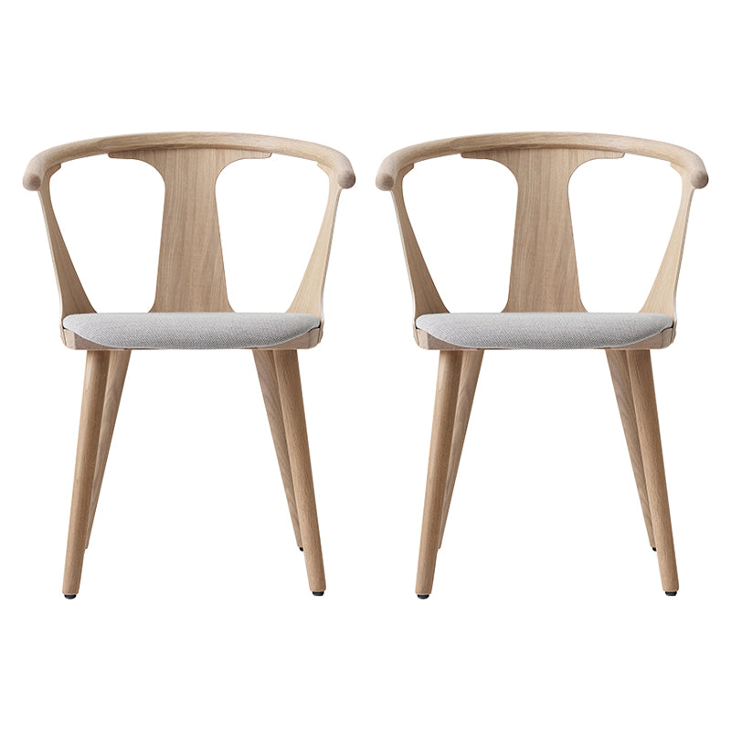 Scandinavian Style Upholstered Side Chair Slat Back Armless Dining Chair Natural 2 Piece Set Clearhalo ' kitchen&dining_furn' 'Dining Chairs' 'Dining Tables & Seating' 'dining_chair' 'furn' 'furn_dining_chair' 'Furniture' 'furniture_dining_chair' 'Kitchen & Dining Furniture' 'kitchen' 3826729