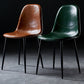 PU Leather Armless Dining Chairs Solid Back Dining Side Chair with Metal Legs Clearhalo ' kitchen&dining_furn' 'Dining Chairs' 'Dining Tables & Seating' 'dining_chair' 'furn' 'furn_dining_chair' 'Furniture' 'furniture_dining_chair' 'Kitchen & Dining Furniture' 'kitchen' 3826754