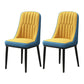 Scandinavian Style Metal Dining Chair Dining Room Parsons Armless Chair Yellow Blue 2 Piece Set Black Clearhalo ' kitchen&dining_furn' 'Dining Chairs' 'Dining Tables & Seating' 'dining_chair' 'furn' 'furn_dining_chair' 'Furniture' 'furniture_dining_chair' 'Kitchen & Dining Furniture' 'kitchen' 3826815