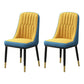 Scandinavian Style Metal Dining Chair Dining Room Parsons Armless Chair Yellow Blue 2 Piece Set Brass Gold Clearhalo ' kitchen&dining_furn' 'Dining Chairs' 'Dining Tables & Seating' 'dining_chair' 'furn' 'furn_dining_chair' 'Furniture' 'furniture_dining_chair' 'Kitchen & Dining Furniture' 'kitchen' 3826848