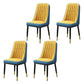 Scandinavian Style Metal Dining Chair Dining Room Parsons Armless Chair Yellow Blue 4 Piece Set Brass Gold Clearhalo ' kitchen&dining_furn' 'Dining Chairs' 'Dining Tables & Seating' 'dining_chair' 'furn' 'furn_dining_chair' 'Furniture' 'furniture_dining_chair' 'Kitchen & Dining Furniture' 'kitchen' 3826849
