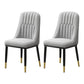 Scandinavian Style Metal Dining Chair Dining Room Parsons Armless Chair Grey 2 Piece Set Brass Gold Clearhalo ' kitchen&dining_furn' 'Dining Chairs' 'Dining Tables & Seating' 'dining_chair' 'furn' 'furn_dining_chair' 'Furniture' 'furniture_dining_chair' 'Kitchen & Dining Furniture' 'kitchen' 3826857