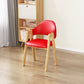 Upholstered Scandinavian Coffee Shop Arm Chair Open Matte Finish Dining Chair Red 1 Piece Clearhalo ' kitchen&dining_furn' 'Dining Chairs' 'Dining Tables & Seating' 'dining_chair' 'furn' 'furn_dining_chair' 'Furniture' 'furniture_dining_chair' 'Kitchen & Dining Furniture' 'kitchen' 3826942