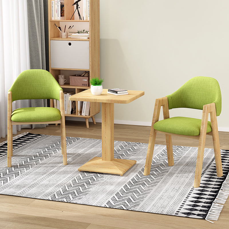 Upholstered Scandinavian Coffee Shop Arm Chair Open Matte Finish Dining Chair Clearhalo ' kitchen&dining_furn' 'Dining Chairs' 'Dining Tables & Seating' 'dining_chair' 'furn' 'furn_dining_chair' 'Furniture' 'furniture_dining_chair' 'Kitchen & Dining Furniture' 'kitchen' 3826943