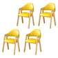 Upholstered Scandinavian Coffee Shop Arm Chair Open Matte Finish Dining Chair Golden 4 Piece Set Clearhalo ' kitchen&dining_furn' 'Dining Chairs' 'Dining Tables & Seating' 'dining_chair' 'furn' 'furn_dining_chair' 'Furniture' 'furniture_dining_chair' 'Kitchen & Dining Furniture' 'kitchen' 3826951