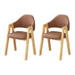 Upholstered Scandinavian Coffee Shop Arm Chair Open Matte Finish Dining Chair Coffee 2 Piece Set Clearhalo ' kitchen&dining_furn' 'Dining Chairs' 'Dining Tables & Seating' 'dining_chair' 'furn' 'furn_dining_chair' 'Furniture' 'furniture_dining_chair' 'Kitchen & Dining Furniture' 'kitchen' 3826955