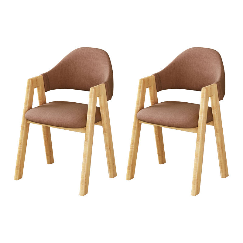 Upholstered Scandinavian Coffee Shop Arm Chair Open Matte Finish Dining Chair Coffee 2 Piece Set Clearhalo ' kitchen&dining_furn' 'Dining Chairs' 'Dining Tables & Seating' 'dining_chair' 'furn' 'furn_dining_chair' 'Furniture' 'furniture_dining_chair' 'Kitchen & Dining Furniture' 'kitchen' 3826955