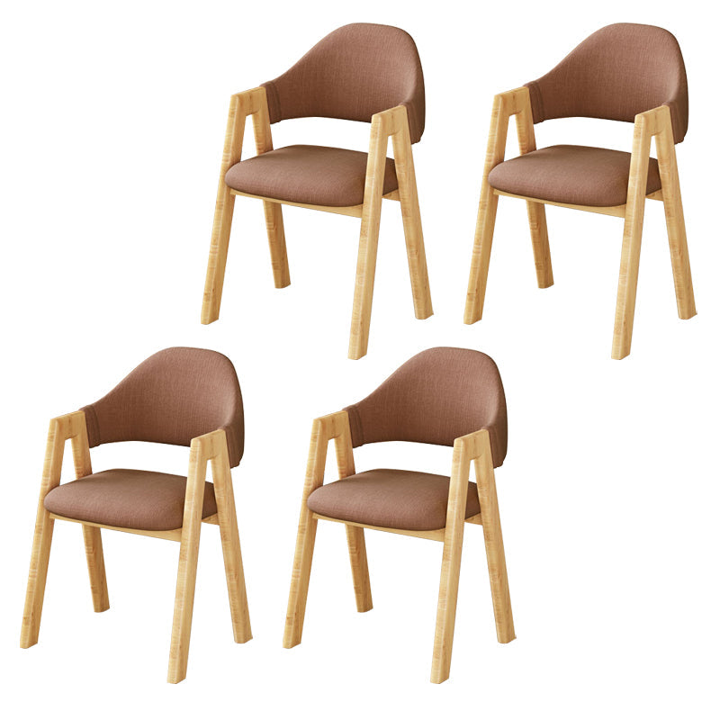 Upholstered Scandinavian Coffee Shop Arm Chair Open Matte Finish Dining Chair Coffee 4 Piece Set Clearhalo ' kitchen&dining_furn' 'Dining Chairs' 'Dining Tables & Seating' 'dining_chair' 'furn' 'furn_dining_chair' 'Furniture' 'furniture_dining_chair' 'Kitchen & Dining Furniture' 'kitchen' 3826958