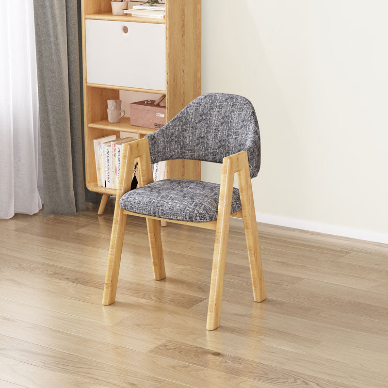 Upholstered Scandinavian Coffee Shop Arm Chair Open Matte Finish Dining Chair Black White 1 Piece Clearhalo ' kitchen&dining_furn' 'Dining Chairs' 'Dining Tables & Seating' 'dining_chair' 'furn' 'furn_dining_chair' 'Furniture' 'furniture_dining_chair' 'Kitchen & Dining Furniture' 'kitchen' 3826968