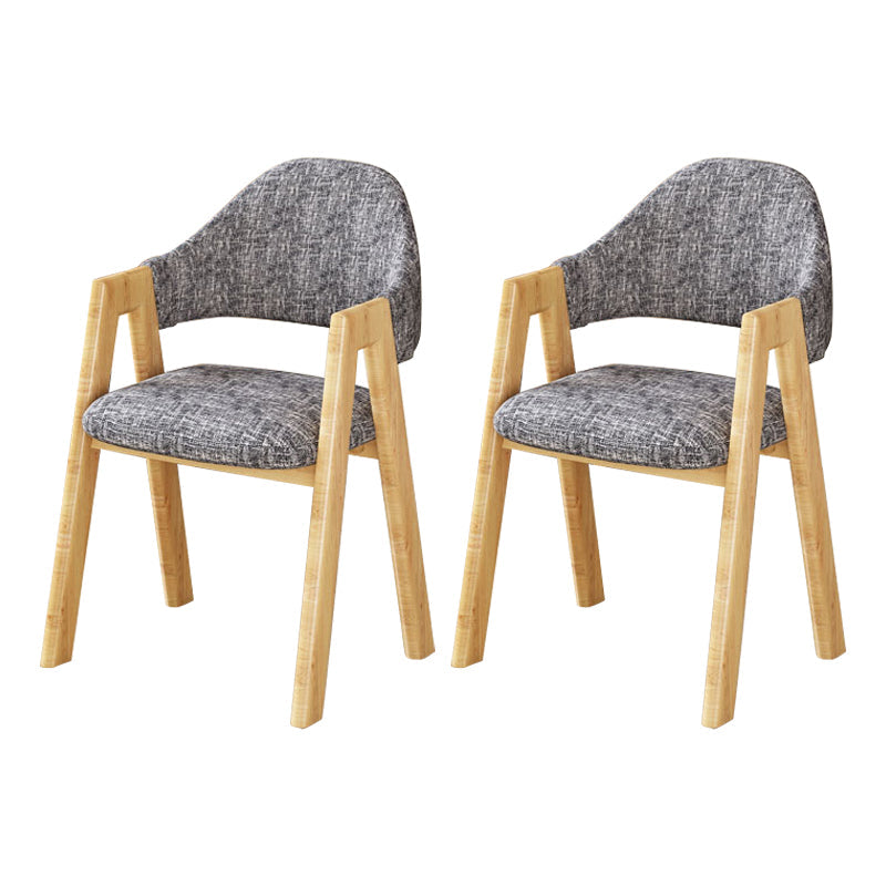 Upholstered Scandinavian Coffee Shop Arm Chair Open Matte Finish Dining Chair Black White 2 Piece Set Clearhalo ' kitchen&dining_furn' 'Dining Chairs' 'Dining Tables & Seating' 'dining_chair' 'furn' 'furn_dining_chair' 'Furniture' 'furniture_dining_chair' 'Kitchen & Dining Furniture' 'kitchen' 3826969