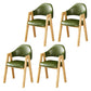 Upholstered Scandinavian Coffee Shop Arm Chair Open Matte Finish Dining Chair Blackish Green 4 Piece Set Clearhalo ' kitchen&dining_furn' 'Dining Chairs' 'Dining Tables & Seating' 'dining_chair' 'furn' 'furn_dining_chair' 'Furniture' 'furniture_dining_chair' 'Kitchen & Dining Furniture' 'kitchen' 3826985
