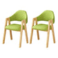 Upholstered Scandinavian Coffee Shop Arm Chair Open Matte Finish Dining Chair Dark Green 2 Piece Set Clearhalo ' kitchen&dining_furn' 'Dining Chairs' 'Dining Tables & Seating' 'dining_chair' 'furn' 'furn_dining_chair' 'Furniture' 'furniture_dining_chair' 'Kitchen & Dining Furniture' 'kitchen' 3826987