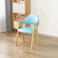 Upholstered Scandinavian Coffee Shop Arm Chair Open Matte Finish Dining Chair Light Blue 1 Piece Clearhalo ' kitchen&dining_furn' 'Dining Chairs' 'Dining Tables & Seating' 'dining_chair' 'furn' 'furn_dining_chair' 'Furniture' 'furniture_dining_chair' 'Kitchen & Dining Furniture' 'kitchen' 3826992