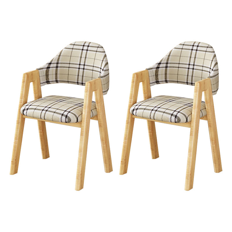 Upholstered Scandinavian Coffee Shop Arm Chair Open Matte Finish Dining Chair Light Khaki 2 Piece Set Clearhalo ' kitchen&dining_furn' 'Dining Chairs' 'Dining Tables & Seating' 'dining_chair' 'furn' 'furn_dining_chair' 'Furniture' 'furniture_dining_chair' 'Kitchen & Dining Furniture' 'kitchen' 3826999