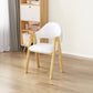Upholstered Scandinavian Coffee Shop Arm Chair Open Matte Finish Dining Chair White 1 Piece Clearhalo ' kitchen&dining_furn' 'Dining Chairs' 'Dining Tables & Seating' 'dining_chair' 'furn' 'furn_dining_chair' 'Furniture' 'furniture_dining_chair' 'Kitchen & Dining Furniture' 'kitchen' 3827007