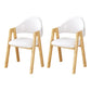 Upholstered Scandinavian Coffee Shop Arm Chair Open Matte Finish Dining Chair White 2 Piece Set Clearhalo ' kitchen&dining_furn' 'Dining Chairs' 'Dining Tables & Seating' 'dining_chair' 'furn' 'furn_dining_chair' 'Furniture' 'furniture_dining_chair' 'Kitchen & Dining Furniture' 'kitchen' 3827008