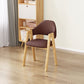 Upholstered Scandinavian Coffee Shop Arm Chair Open Matte Finish Dining Chair Brown 1 Piece Clearhalo ' kitchen&dining_furn' 'Dining Chairs' 'Dining Tables & Seating' 'dining_chair' 'furn' 'furn_dining_chair' 'Furniture' 'furniture_dining_chair' 'Kitchen & Dining Furniture' 'kitchen' 3827019