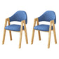 Upholstered Scandinavian Coffee Shop Arm Chair Open Matte Finish Dining Chair Blue 2 Piece Set Clearhalo ' kitchen&dining_furn' 'Dining Chairs' 'Dining Tables & Seating' 'dining_chair' 'furn' 'furn_dining_chair' 'Furniture' 'furniture_dining_chair' 'Kitchen & Dining Furniture' 'kitchen' 3827023