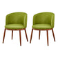 Scandinavian Home Side Chair Parsons Back Metal Upholstered Dining Room Chair Green 2 Piece Set Clearhalo ' kitchen&dining_furn' 'Dining Chairs' 'Dining Tables & Seating' 'dining_chair' 'furn' 'furn_dining_chair' 'Furniture' 'furniture_dining_chair' 'Kitchen & Dining Furniture' 'kitchen' 3827070