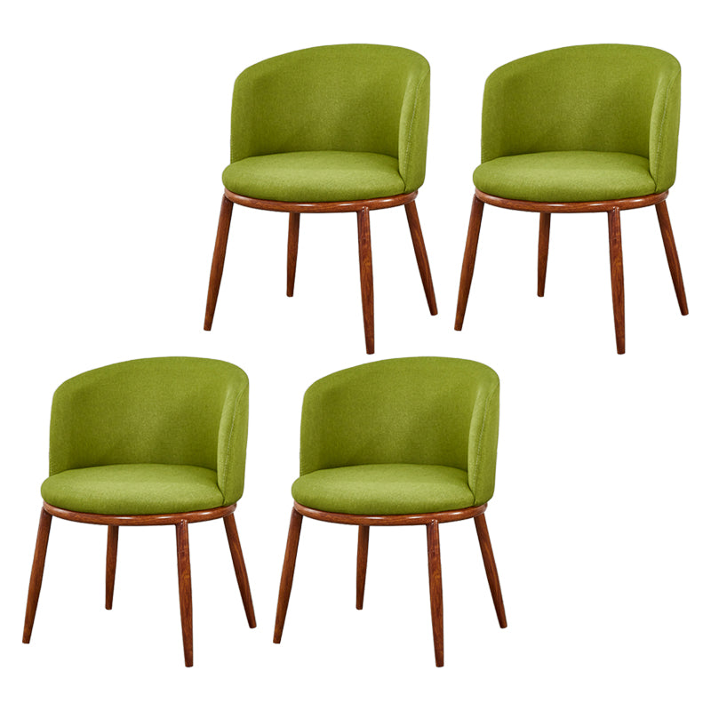 Scandinavian Home Side Chair Parsons Back Metal Upholstered Dining Room Chair Green 4 Piece Set Clearhalo ' kitchen&dining_furn' 'Dining Chairs' 'Dining Tables & Seating' 'dining_chair' 'furn' 'furn_dining_chair' 'Furniture' 'furniture_dining_chair' 'Kitchen & Dining Furniture' 'kitchen' 3827072