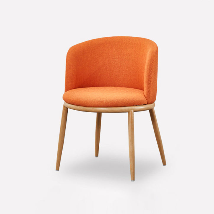 Scandinavian Home Side Chair Parsons Back Metal Upholstered Dining Room Chair Clearhalo ' kitchen&dining_furn' 'Dining Chairs' 'Dining Tables & Seating' 'dining_chair' 'furn' 'furn_dining_chair' 'Furniture' 'furniture_dining_chair' 'Kitchen & Dining Furniture' 'kitchen' 3827076