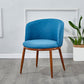 Scandinavian Home Side Chair Parsons Back Metal Upholstered Dining Room Chair Blue 1 Piece Clearhalo ' kitchen&dining_furn' 'Dining Chairs' 'Dining Tables & Seating' 'dining_chair' 'furn' 'furn_dining_chair' 'Furniture' 'furniture_dining_chair' 'Kitchen & Dining Furniture' 'kitchen' 3827079