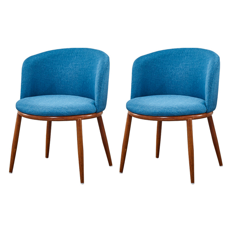 Scandinavian Home Side Chair Parsons Back Metal Upholstered Dining Room Chair Blue 2 Piece Set Clearhalo ' kitchen&dining_furn' 'Dining Chairs' 'Dining Tables & Seating' 'dining_chair' 'furn' 'furn_dining_chair' 'Furniture' 'furniture_dining_chair' 'Kitchen & Dining Furniture' 'kitchen' 3827081