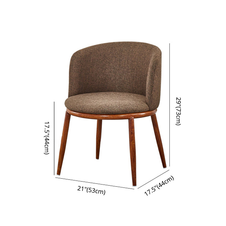 Scandinavian Home Side Chair Parsons Back Metal Upholstered Dining Room Chair Clearhalo ' kitchen&dining_furn' 'Dining Chairs' 'Dining Tables & Seating' 'dining_chair' 'furn' 'furn_dining_chair' 'Furniture' 'furniture_dining_chair' 'Kitchen & Dining Furniture' 'kitchen' 3827085