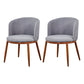 Scandinavian Home Side Chair Parsons Back Metal Upholstered Dining Room Chair Grey 2 Piece Set Clearhalo ' kitchen&dining_furn' 'Dining Chairs' 'Dining Tables & Seating' 'dining_chair' 'furn' 'furn_dining_chair' 'Furniture' 'furniture_dining_chair' 'Kitchen & Dining Furniture' 'kitchen' 3827094