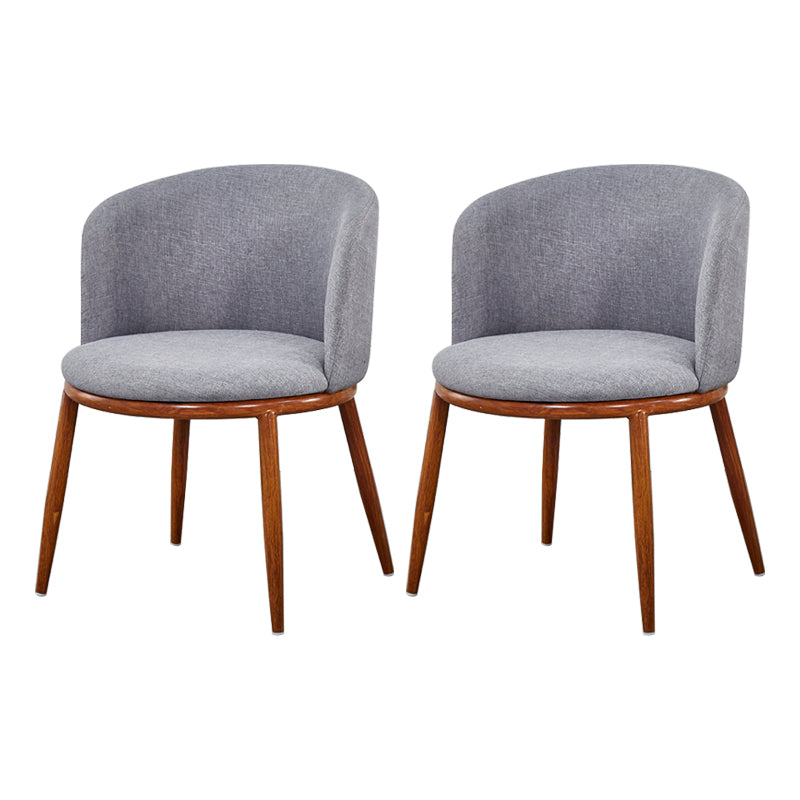Scandinavian Home Side Chair Parsons Back Metal Upholstered Dining Room Chair Grey 2 Piece Set Clearhalo ' kitchen&dining_furn' 'Dining Chairs' 'Dining Tables & Seating' 'dining_chair' 'furn' 'furn_dining_chair' 'Furniture' 'furniture_dining_chair' 'Kitchen & Dining Furniture' 'kitchen' 3827094