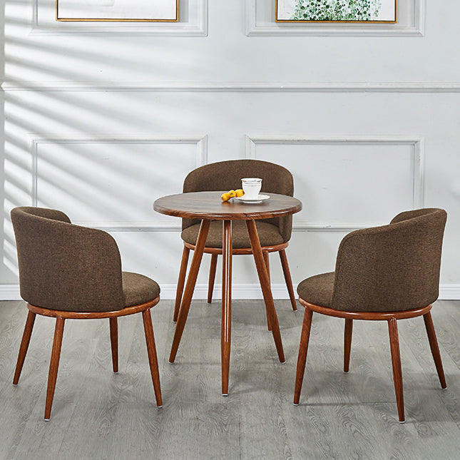 Scandinavian Home Side Chair Parsons Back Metal Upholstered Dining Room Chair Clearhalo ' kitchen&dining_furn' 'Dining Chairs' 'Dining Tables & Seating' 'dining_chair' 'furn' 'furn_dining_chair' 'Furniture' 'furniture_dining_chair' 'Kitchen & Dining Furniture' 'kitchen' 3827095