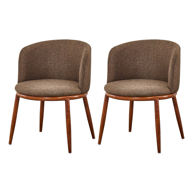 Scandinavian Home Side Chair Parsons Back Metal Upholstered Dining Room Chair Coffee 2 Piece Set Clearhalo ' kitchen&dining_furn' 'Dining Chairs' 'Dining Tables & Seating' 'dining_chair' 'furn' 'furn_dining_chair' 'Furniture' 'furniture_dining_chair' 'Kitchen & Dining Furniture' 'kitchen' 3827098