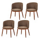 Scandinavian Home Side Chair Parsons Back Metal Upholstered Dining Room Chair Coffee 4 Piece Set Clearhalo ' kitchen&dining_furn' 'Dining Chairs' 'Dining Tables & Seating' 'dining_chair' 'furn' 'furn_dining_chair' 'Furniture' 'furniture_dining_chair' 'Kitchen & Dining Furniture' 'kitchen' 3827099