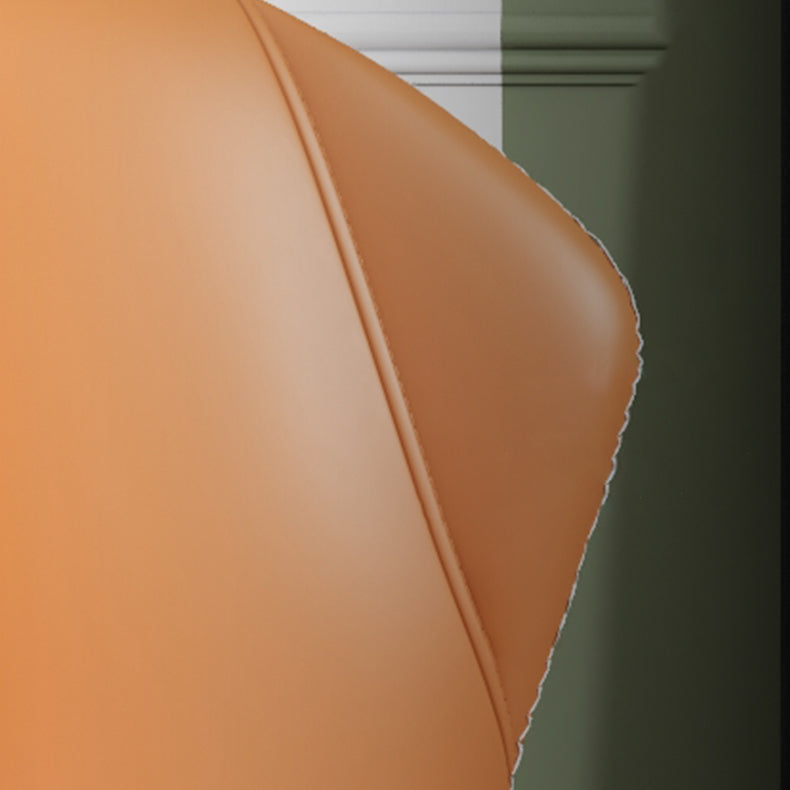 Scandinavian Home Side Chair Wingback Metal Upholstered Dining Room Chair Clearhalo ' kitchen&dining_furn' 'Dining Chairs' 'Dining Tables & Seating' 'dining_chair' 'furn' 'furn_dining_chair' 'Furniture' 'furniture_dining_chair' 'Kitchen & Dining Furniture' 'kitchen' 3827112