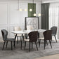 Scandinavian Home Side Chair Wingback Metal Upholstered Dining Room Chair Clearhalo ' kitchen&dining_furn' 'Dining Chairs' 'Dining Tables & Seating' 'dining_chair' 'furn' 'furn_dining_chair' 'Furniture' 'furniture_dining_chair' 'Kitchen & Dining Furniture' 'kitchen' 3827126