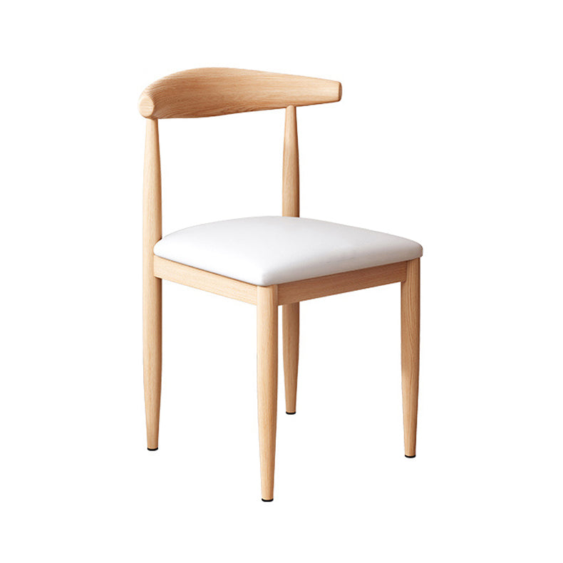 Modern Indoor-Outdoor Metal Chair Dining Room Armless Cow Horn Open Back Dining Side Chair Clearhalo ' kitchen&dining_furn' 'Dining Chairs' 'Dining Tables & Seating' 'dining_chair' 'furn' 'furn_dining_chair' 'Furniture' 'furniture_dining_chair' 'Kitchen & Dining Furniture' 'kitchen' 3827144