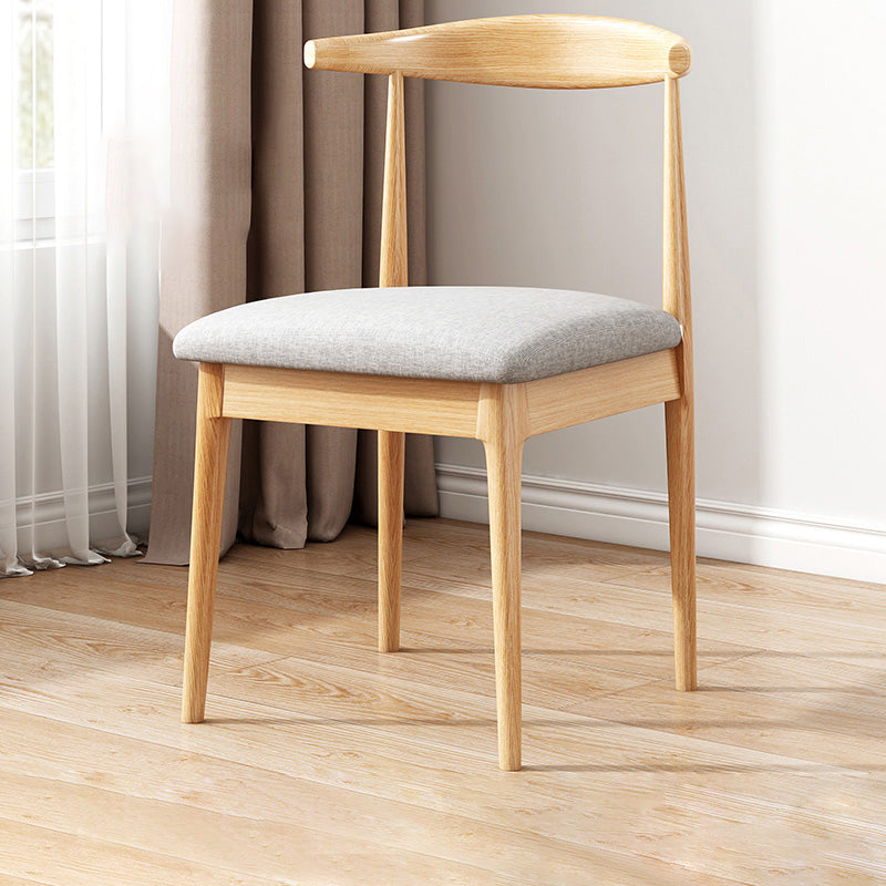 Home Contemporary Side Chair Open Back Metal Upholstered Dining Room Chair Grey 1 Piece Clearhalo ' kitchen&dining_furn' 'Dining Chairs' 'Dining Tables & Seating' 'dining_chair' 'furn' 'furn_dining_chair' 'Furniture' 'furniture_dining_chair' 'Kitchen & Dining Furniture' 'kitchen' 3827186