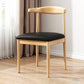 Home Contemporary Side Chair Open Back Metal Upholstered Dining Room Chair Gloss Black 1 Piece Clearhalo ' kitchen&dining_furn' 'Dining Chairs' 'Dining Tables & Seating' 'dining_chair' 'furn' 'furn_dining_chair' 'Furniture' 'furniture_dining_chair' 'Kitchen & Dining Furniture' 'kitchen' 3827192
