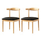 Home Contemporary Side Chair Open Back Metal Upholstered Dining Room Chair Gloss Black 2 Piece Set Clearhalo ' kitchen&dining_furn' 'Dining Chairs' 'Dining Tables & Seating' 'dining_chair' 'furn' 'furn_dining_chair' 'Furniture' 'furniture_dining_chair' 'Kitchen & Dining Furniture' 'kitchen' 3827194
