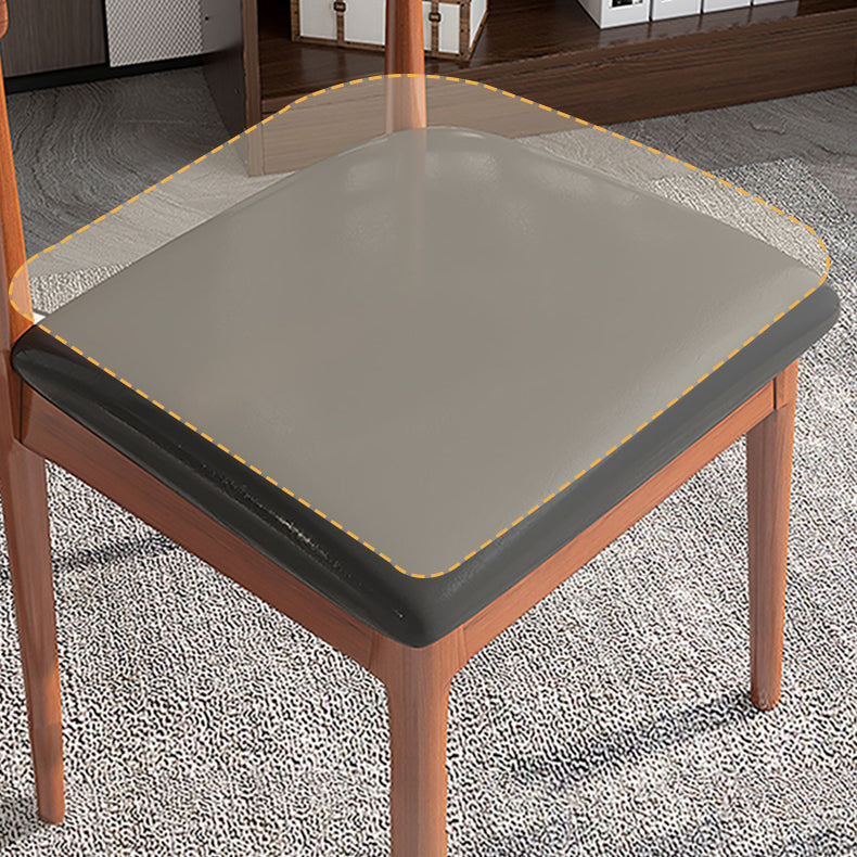 Home Contemporary Side Chair Open Back Metal Upholstered Dining Room Chair Clearhalo ' kitchen&dining_furn' 'Dining Chairs' 'Dining Tables & Seating' 'dining_chair' 'furn' 'furn_dining_chair' 'Furniture' 'furniture_dining_chair' 'Kitchen & Dining Furniture' 'kitchen' 3827195