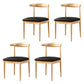 Home Contemporary Side Chair Open Back Metal Upholstered Dining Room Chair Gloss Black 4 Piece Set Clearhalo ' kitchen&dining_furn' 'Dining Chairs' 'Dining Tables & Seating' 'dining_chair' 'furn' 'furn_dining_chair' 'Furniture' 'furniture_dining_chair' 'Kitchen & Dining Furniture' 'kitchen' 3827196