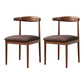Home Contemporary Side Chair Open Back Metal Upholstered Dining Room Chair Dark Coffee 2 Piece Set Clearhalo ' kitchen&dining_furn' 'Dining Chairs' 'Dining Tables & Seating' 'dining_chair' 'furn' 'furn_dining_chair' 'Furniture' 'furniture_dining_chair' 'Kitchen & Dining Furniture' 'kitchen' 3827211